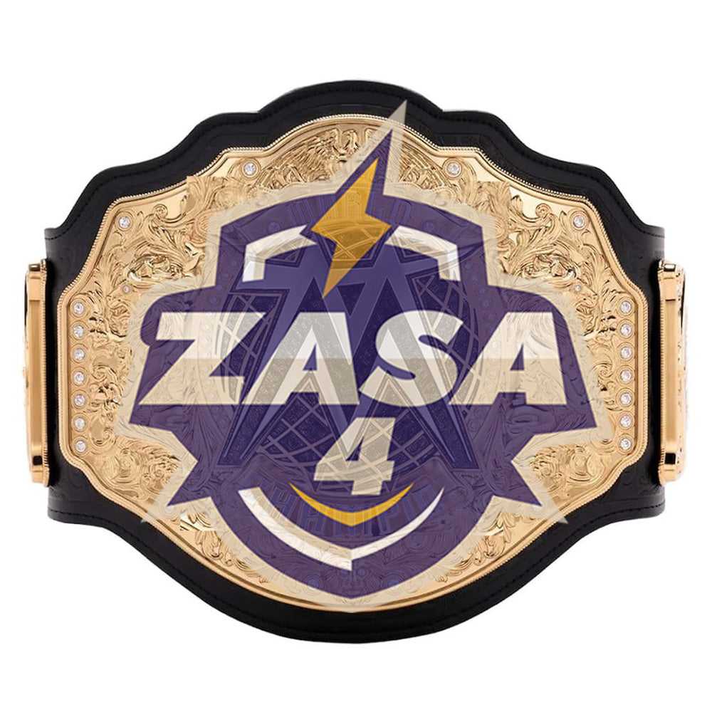 ZASA4 Replica Premium Heavyweight Gold Global Champion Belt