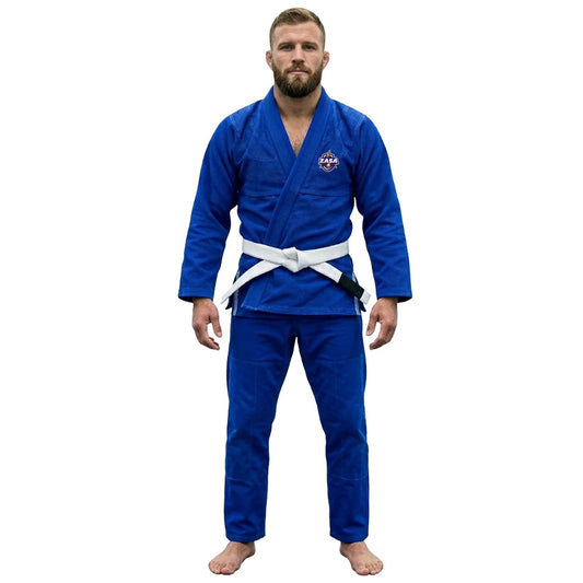 ZASA4 Regular Blue - Brazilian Jiu Jitsu BJJ Kimono Uniform Gi - Kids Adult Unisex