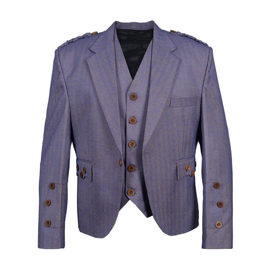 Pruple Tweed Argyll Jacket And Vest