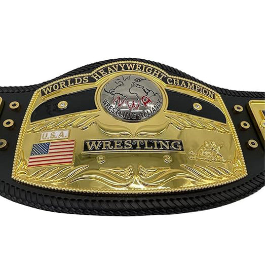 ZASA4 Custom NWA Domed Globe Wrestling Championship Belt – NWA Domed Globe Heavyweight Wrestling Replica Title Championship Belt