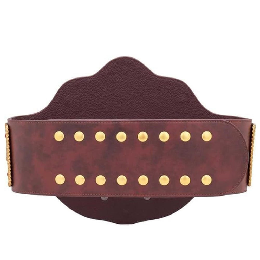 ZASA4 Fandu Belts Custom Big Gold Adult Replica Real Leather Dual Plate Wrestling Championship Belt Title Die Cast
