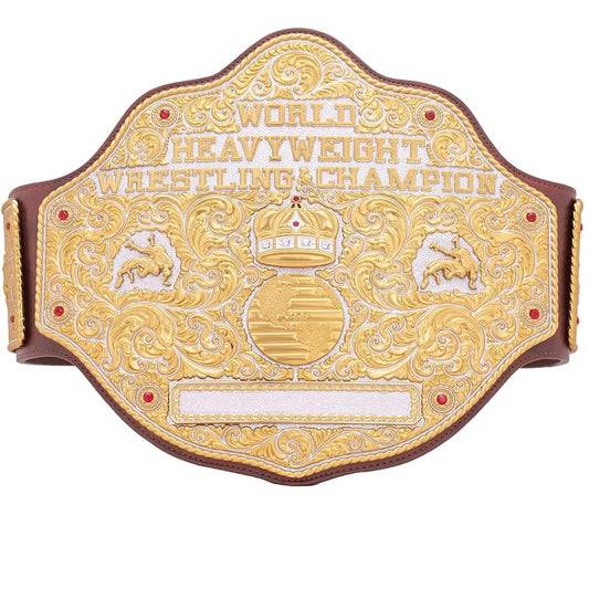 ZASA4 Fandu Belts Custom Big Gold Adult Replica Real Leather Dual Plate Wrestling Championship Belt Title Die Cast