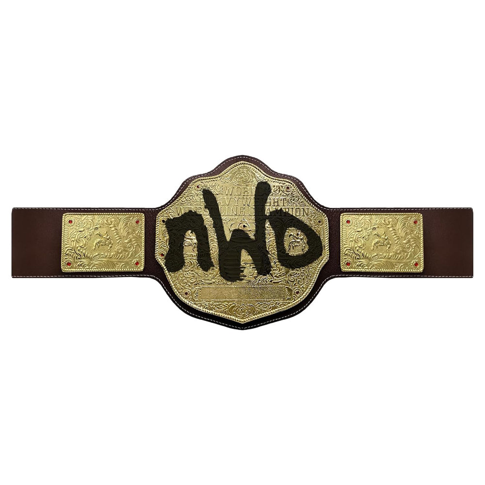 ZASA4 Golden Era Series Classic Rebel Spray-Painted Gold Title - Brown Leather