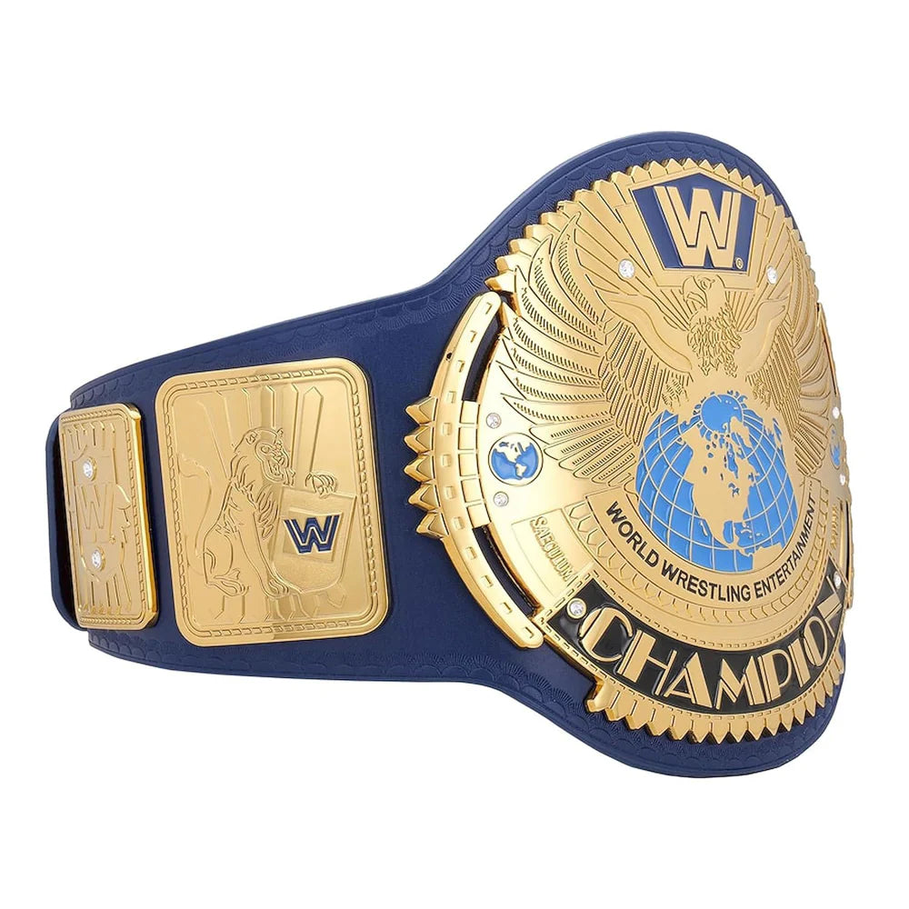 ZASA4 Blue WE Big Eagle Championship Replica Title Belt World Heavyweight Universal Championship