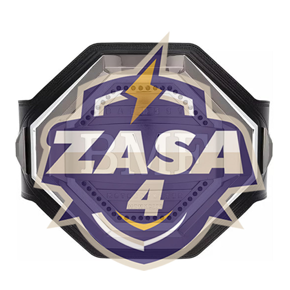 ZASA4 Replica Combat Sports Series "Baddest Combatant" Octagon Silver Edition Belt